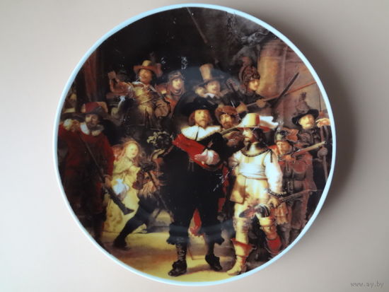 Тарелка настенная Ночной дозор (Рембрандт).