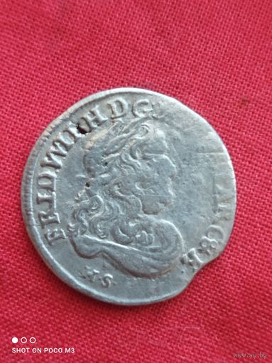 Серебро ,6 грошей Фридрих Вильгельм 1,Пруссия