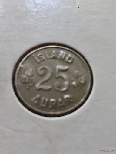 Исландия 25 эйре 1965 г.
