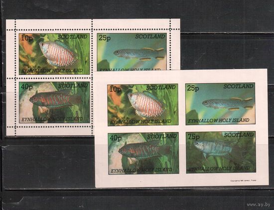 Эйнхаллоу(Шотландские ос-ва)-1981 , ** ,  Морская Фауна, Рыбы(2)