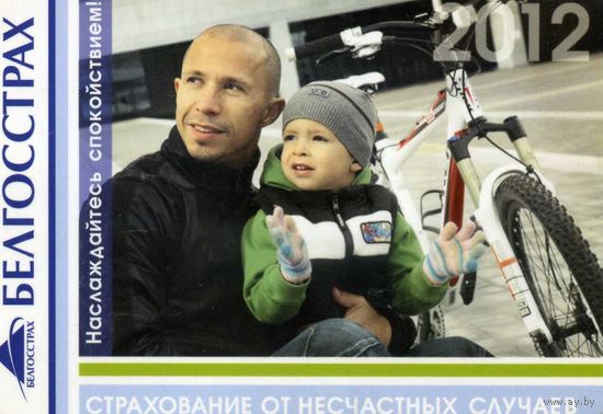 Календарик карманный Страхование Белгосстрах 2012