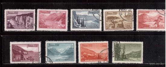 СССР-1959, (Заг.2296-2304)  гаш., Пейзажи,полная серия(2)