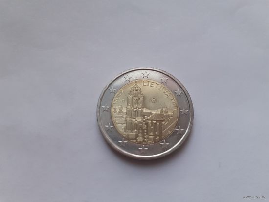 2 евро 2017 Литва Вильнюс стлица культуры UNC