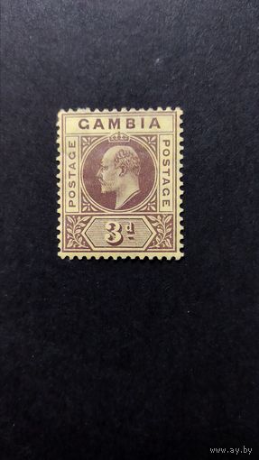 Великобритания\106в\ Гамбия. 1909 король  Эдуард VII. Стандарт.