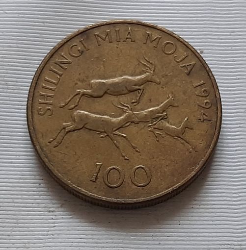 100 шиллингов 1994 г. Танзания