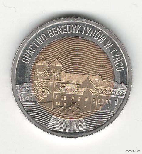 Польша 5 злотых 2024 года. Состояние UNC!