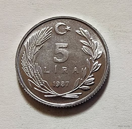 Турция 5 лир, 1987