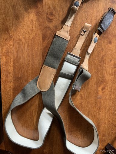 НОВЫЕ подтяжки защитного цвета офицера бывшей армии ГДР- с надписью "особо прочные"!