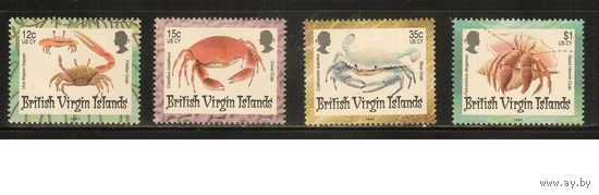 Виргинские острова-1997(Мих.897-900) , **  , Морская  Фауна, Крабы,  (полная серия)