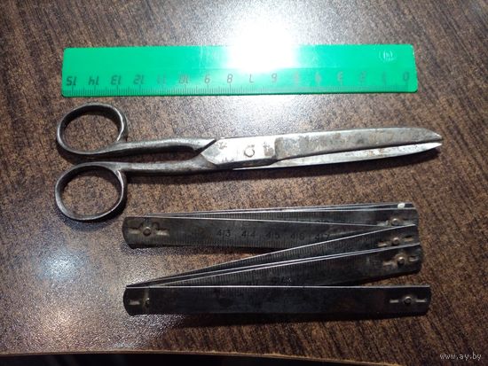 Ножницы старые Метарт Союз и метр 30-е годы 20 в