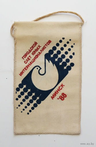 Вымпел. Городской слет юных интернационалистов. Минск 1988 год 030-F02