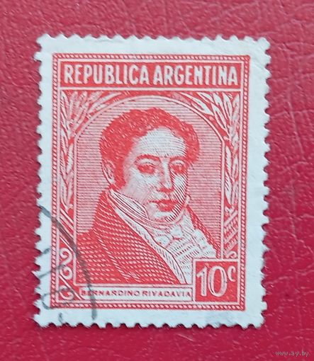 Аргентина, 1935 год, стандартный выпуск, Бернардино Ривадавия