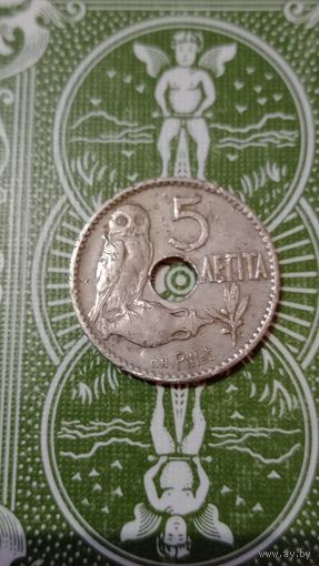 Греция 5 лепта 1912