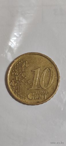 Испания 10 евроцентов 2000