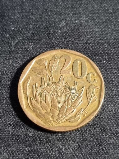 ЮАР 20 центов 1992