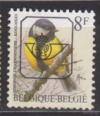 Птицы Фауна Бельгия 1992 год лот 6 С НАДПЕЧАТКОЙ или предварительным гашением