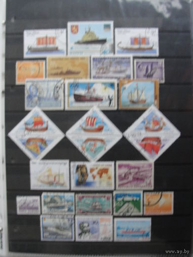 Продажа коллекции с 1 рубля! История судостроения на почтовых марках мира.