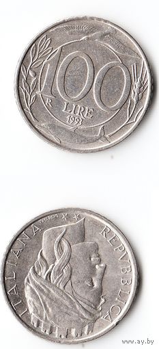 100 лир Италия 1993 года