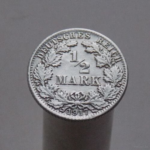 Германия 1/2 марки 1917 A