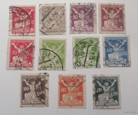 Чехословакия 1920. Стандартный выпуск.