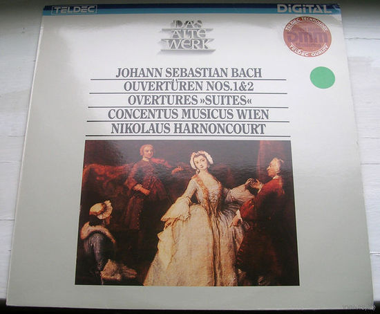 Bach: Ouverturen No. 1 & 2. Concentus Musicus Wien / Harnoncourt LP, 1984