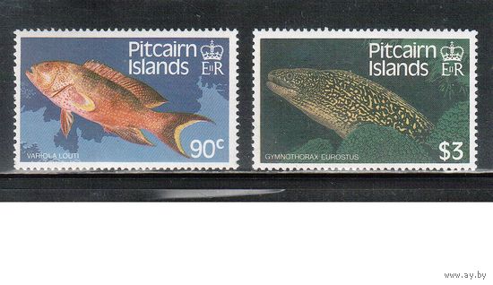 Питкерн-1988 (Мих.305-306) , ** , Морская фауна,Рыбы (полная серия)