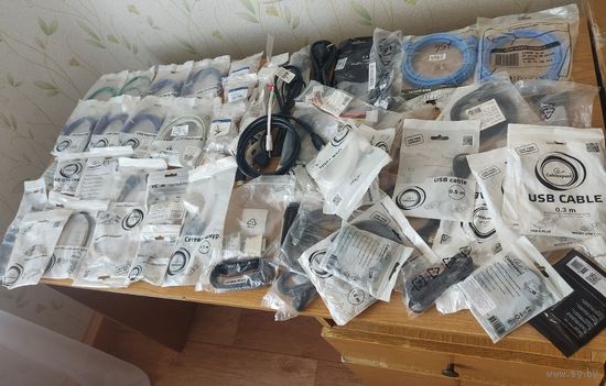 Кабель, адаптер, переходник, коннектор, 72 позиции, все НОВОЕ, без МЦ!!