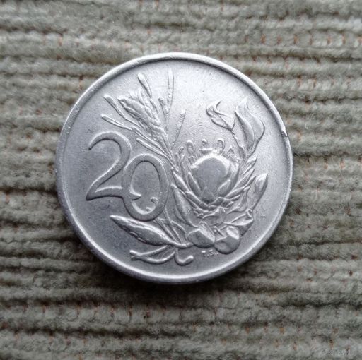 Werty71 ЮАР 20 центов 1971