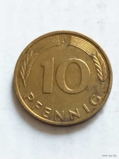 Германия 10 пфенинг 1995 J