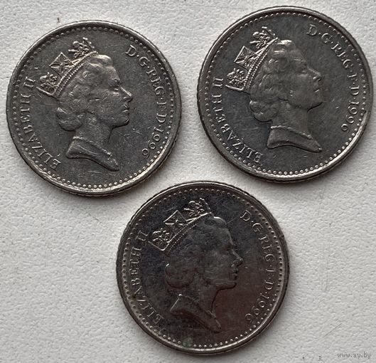 Великобритания 5 пенсов 1996 г. Цена за 1 шт.