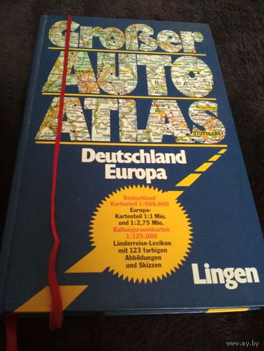 Grober Auto Atlas - Deutschland Europa (editie hardcover, in limba germana)