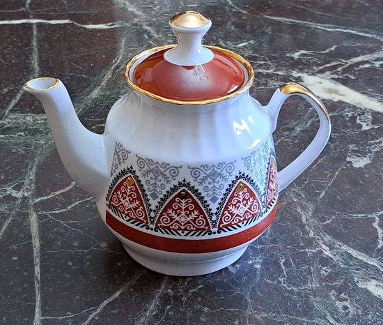 Чайник фарфор RPR Рижский фарфоровый завод Латвия 60-е годы 0.5 л.