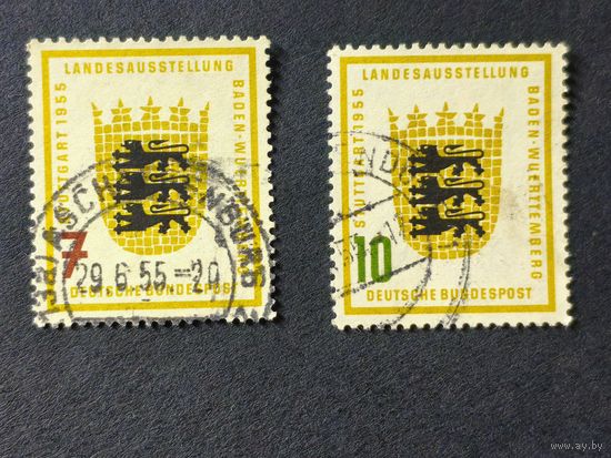 Германия 1955. Выставка Баден-Вюртемберга. Полная серия