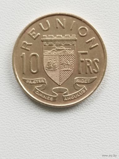 Реюньен 10 франков 1964 г