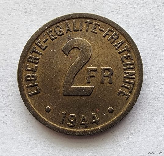 Франция 2 франка, 1944 FRANCE