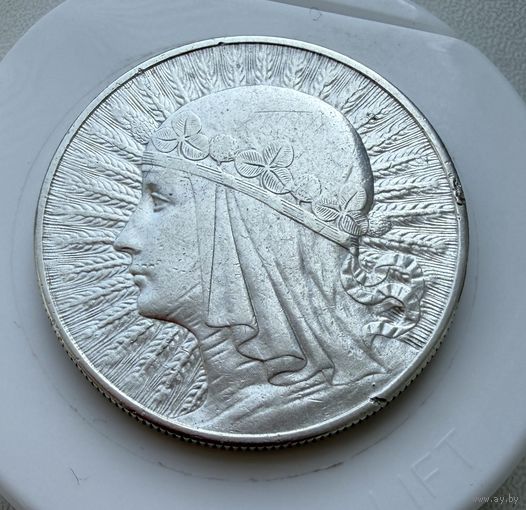 10 злотых 1932 г.  Польша.   Ядвига.  Серебро. ЛЮКС