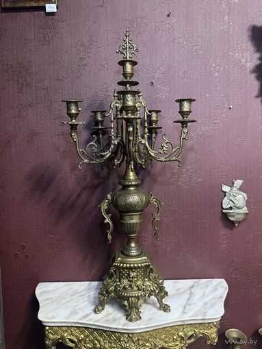 Огромный бронзовый канделябр, Европа, много лотов с рубля