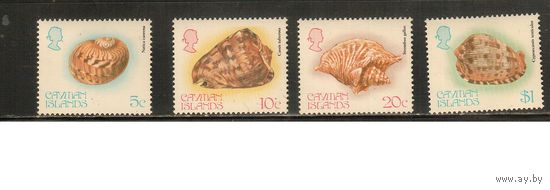 Кайманы-1983(Мих.506-509) , **   ,  Морская  Фауна ,Раковины (полная серия)