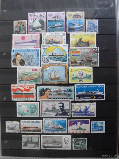 Продажа коллекции с 1 рубля! История судостроения на почтовых марках мира.