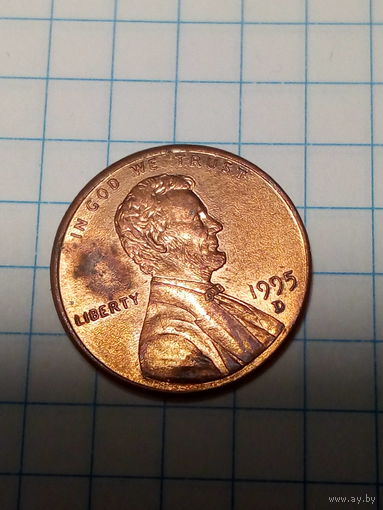 1 цент США 1995 D  год