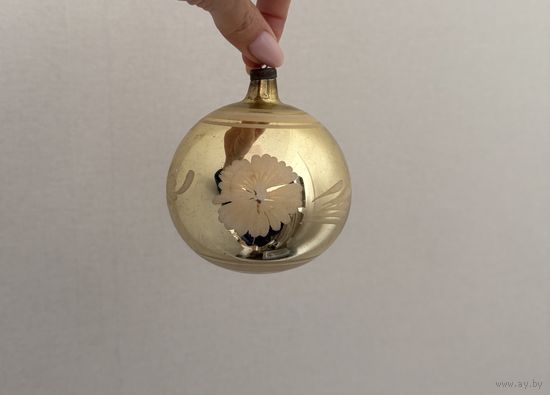 Елочная игрушка шар СССР К.24