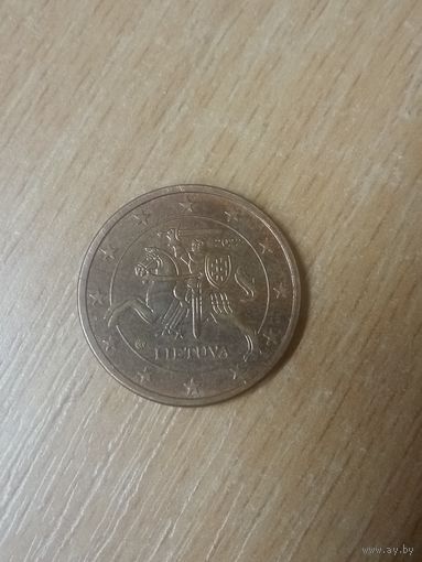 5 евроцентов 2022 Литва