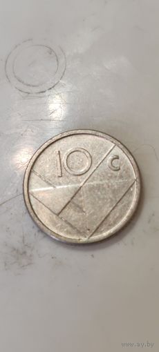 Аруба 10  цент 2018