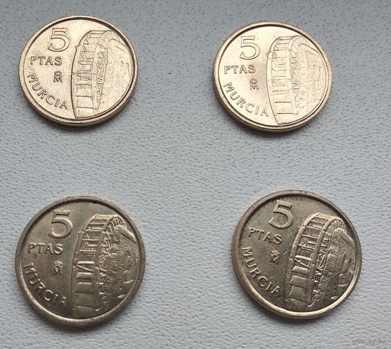 Испания 5 песет, 1999 Мурсия 1-15-5*8