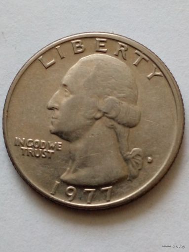 США 25 центов 1977 г.D