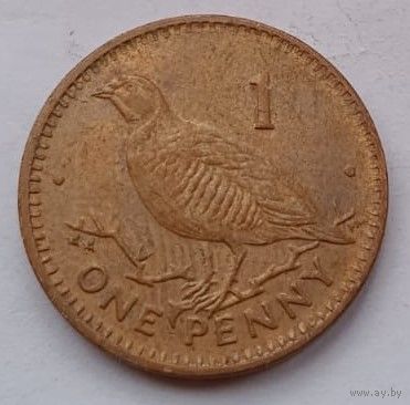 Гибралтар 1 пенни 2000 год, VF