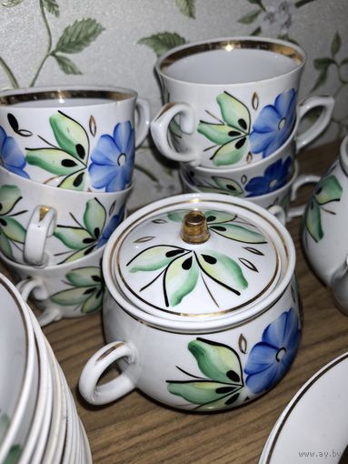 Чайный сервиз фарфоровый СССР (70-е годы)