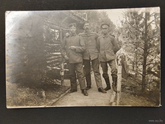 Почтовая карточка. Первая мировая война. Групповой портрет.