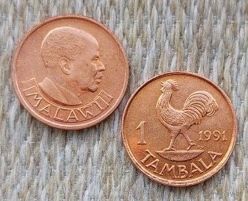 Малави 1 тамбала 1991 года, UNC. Петух.