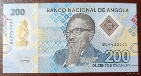 200 кванза 2020 года - Ангола - полимер - UNC